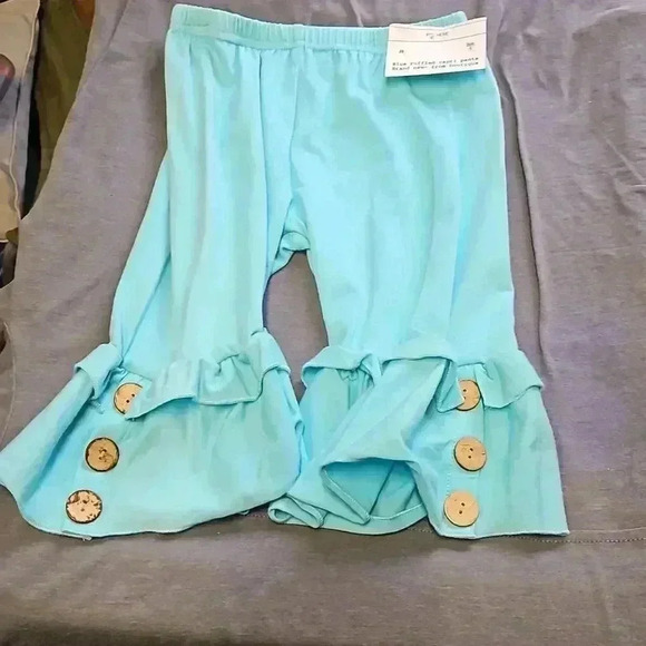 Girls Ruffled Capri - Picture 1 of 5